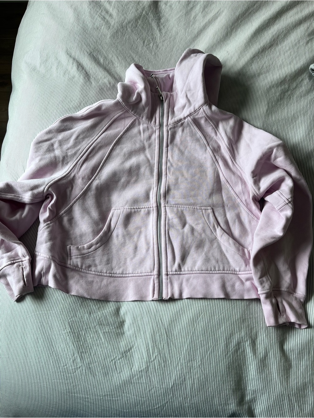 Lululemon Scuba Light Pink Full‑Zip Hoodie Jacket